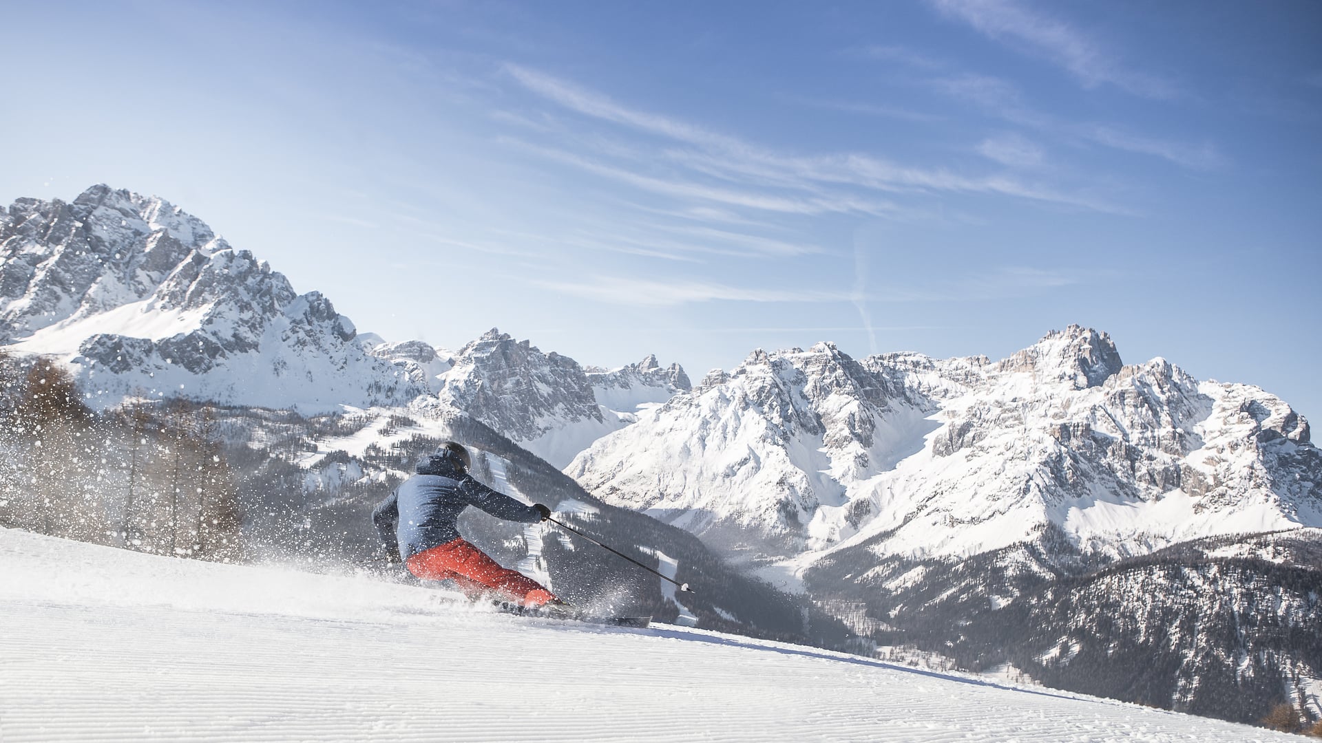 Skifahren mit Dolomiten-Blick?