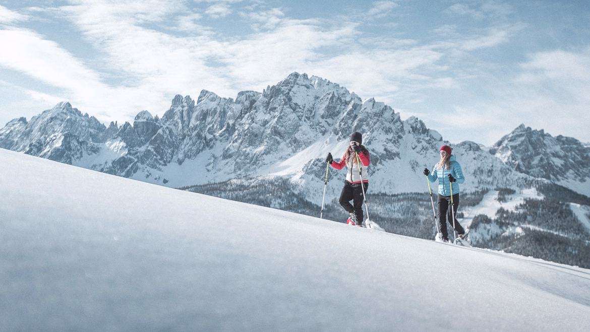Escursioni invernali nel cuore delle Dolomiti